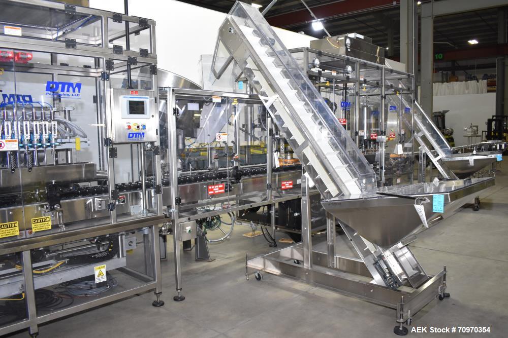 DTM Purefill 2000 Liquid Filling Line w/Pneumatic Scale Plugger and Capper